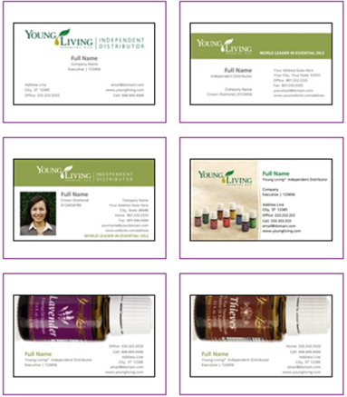 young living cards